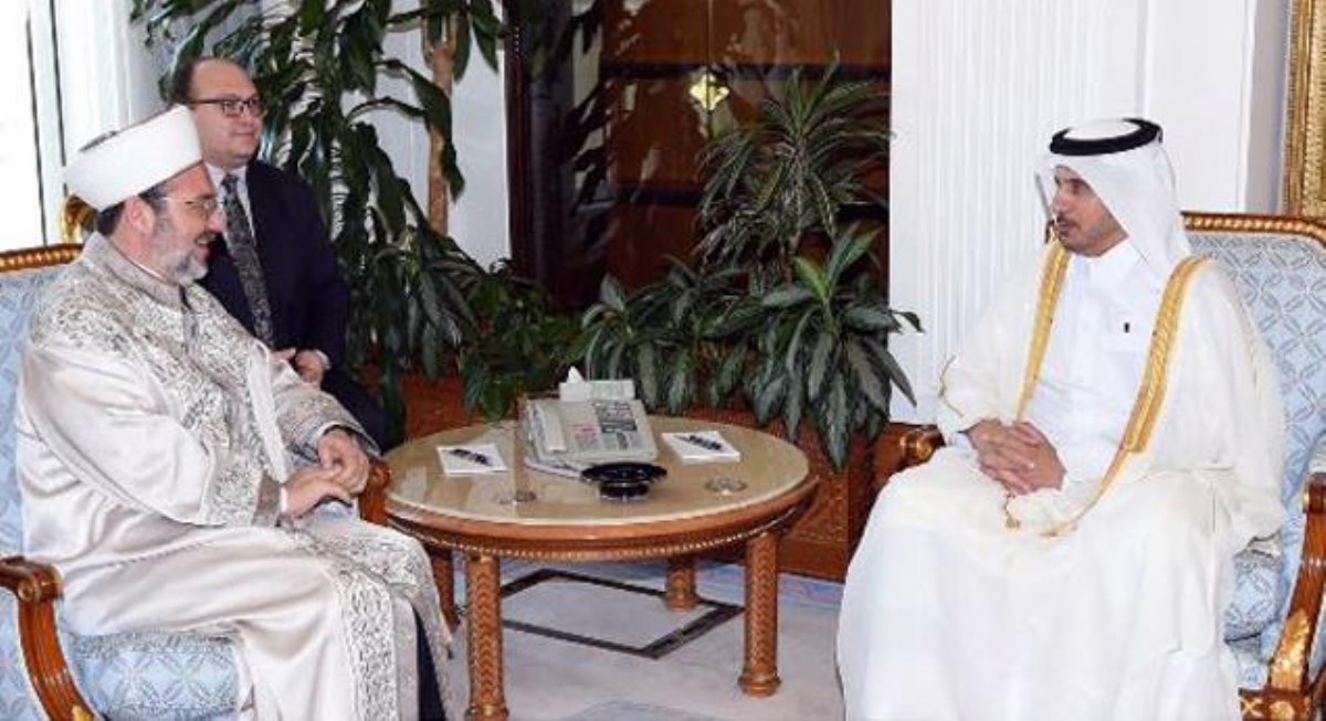 Diyanet İşleri Başkanı Görmez Katar Başbakanı Nasir Al Sani ile Görüştü