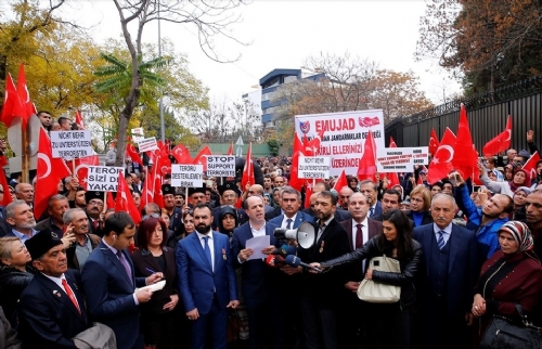 Ankara’da Almanya Protestosu