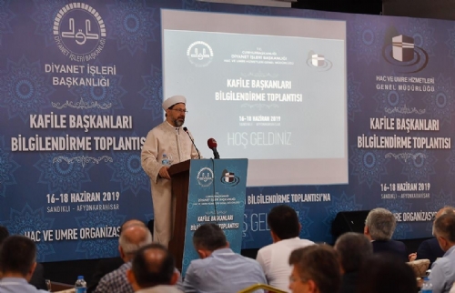 Diyanet İşleri Başkanı Prof. Dr. Ali Erbaş, Kafile Başkanlarıyla Bir Araya Geldi