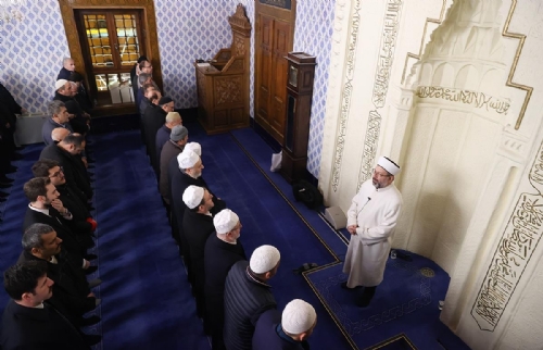 Hacı Bayram Veli Camii’nde Filistin ve şehitler için dualar edildi
