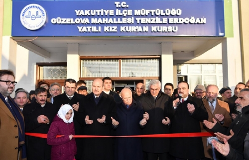 Tenzile Erdoğan Yatılı Kız Kur’an Kursu Dualarla Açıldı