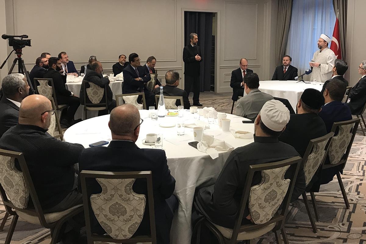 Diyanet İşleri Başkanı Prof. Dr. Ali Erbaş, New York’ta Müslüman STK Temsilcileri ile Bir Araya Geldi