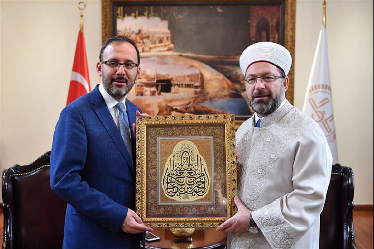 Gençlik ve Spor Bakanı Kasapoğlu’ndan Diyanet İşleri Başkanı Prof. Dr. Ali Erbaş’a Ziyaret