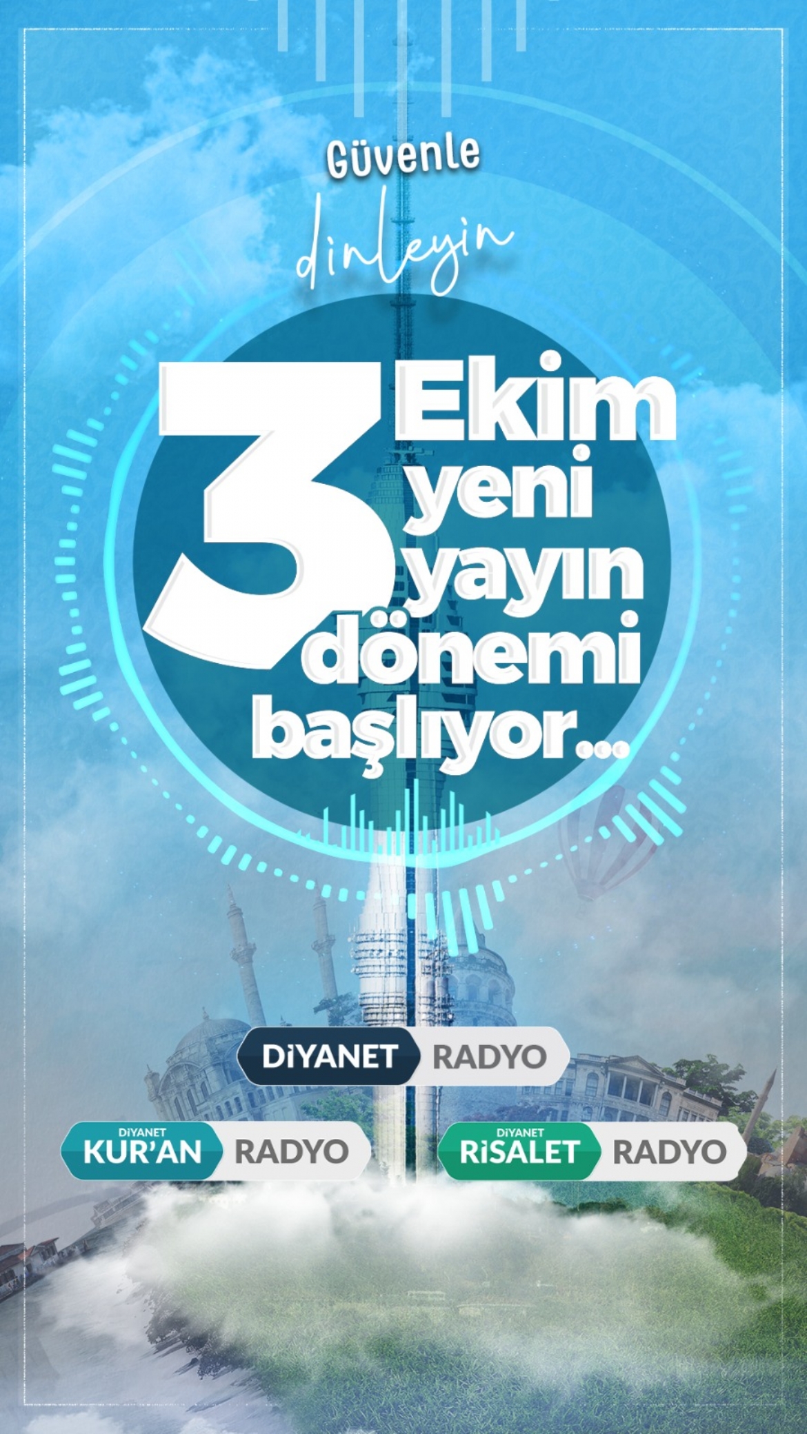 Diyanet Radyolarında yeni yayın dönemi bugün başlıyor...