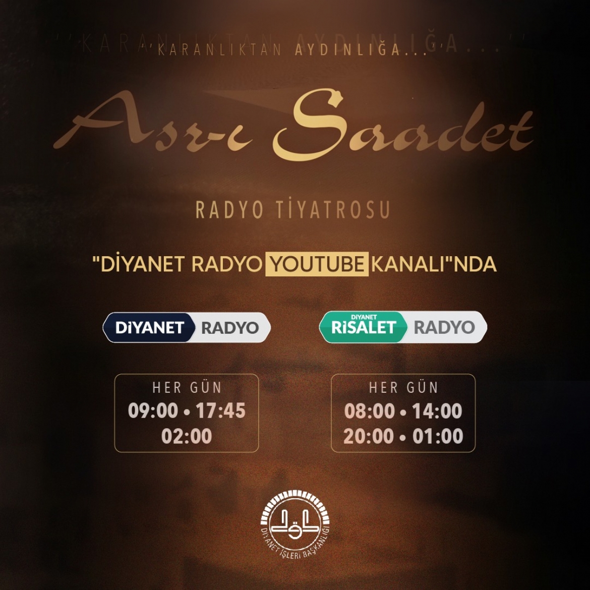 'Asr-ı Saadet Radyo Tiyatrosu' Diyanet Radyo YouTube Kanalında...