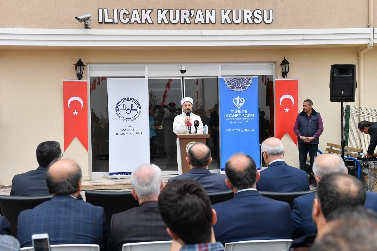 Diyanet İşleri Başkanı Prof. Dr. Ali Erbaş, Ilıcak Yatılı Kuran Kursunun Açılışını Yaptı