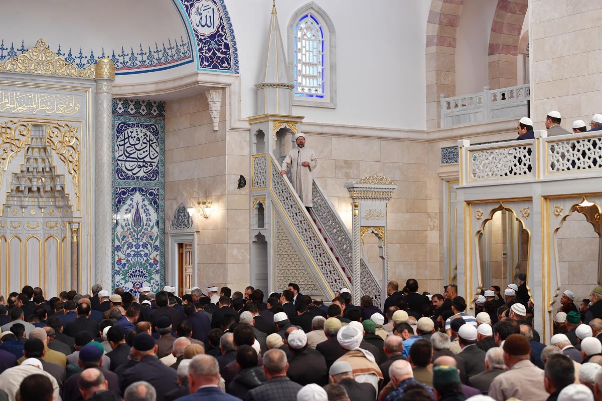 Diyanet İşleri Başkanı Prof. Dr. Ali Erbaş, Büyük Ankara Camii’nde Hutbe İrad Etti
