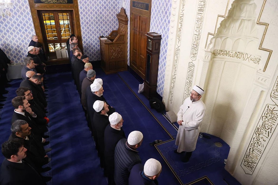 Hacı Bayram Veli Camii’nde Filistin ve şehitler için dualar edildi