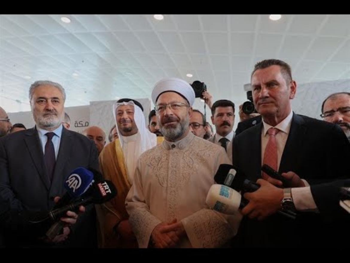 Diyanet İşleri Başkanı Erbaş Mekke Yolu projesini yerinde ziyaret etti