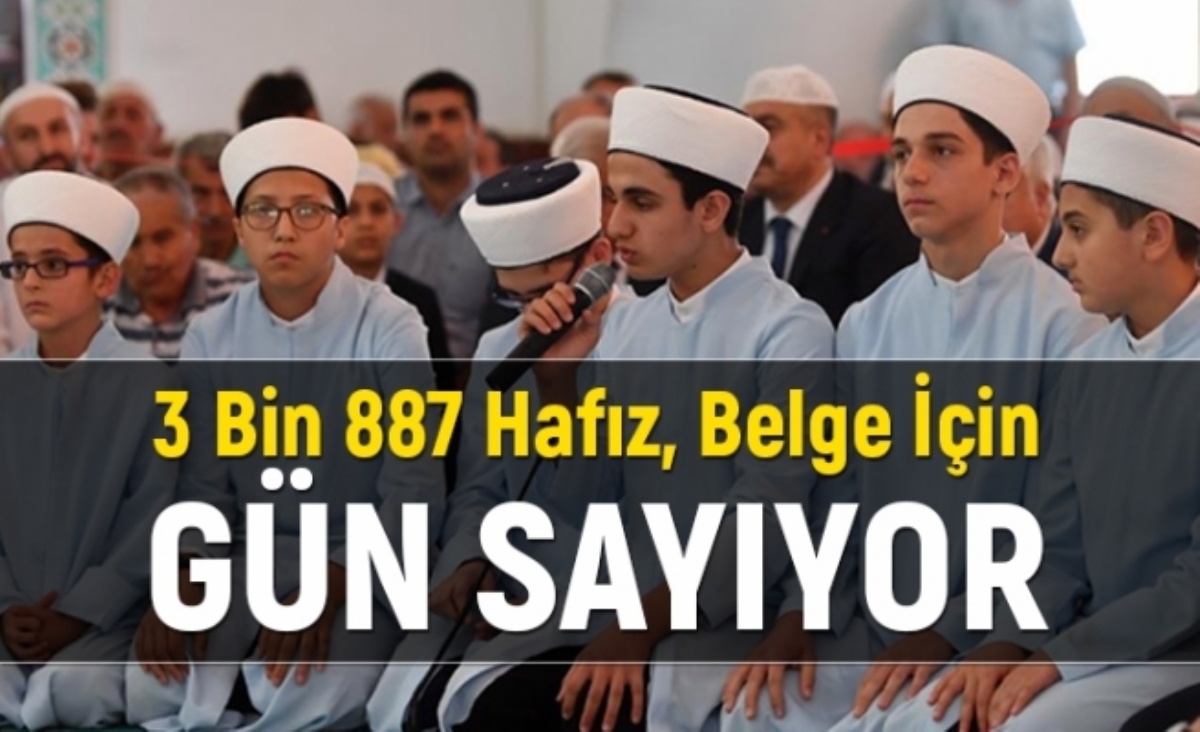 Hafızlığını Tamamlayan Öğrenciler Belge İçin Gün Sayıyor
