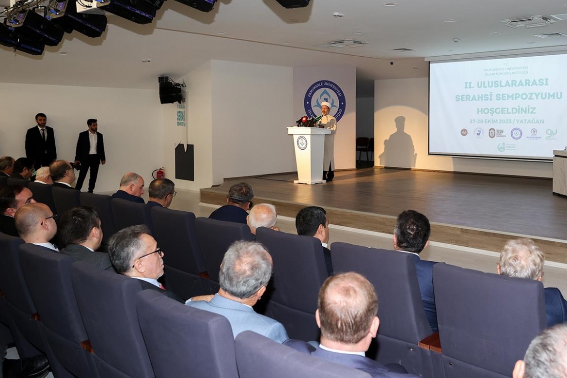 Diyanet İşleri Başkanı Erbaş II. Uluslararası Serahsi Sempozyumu’na katıldı