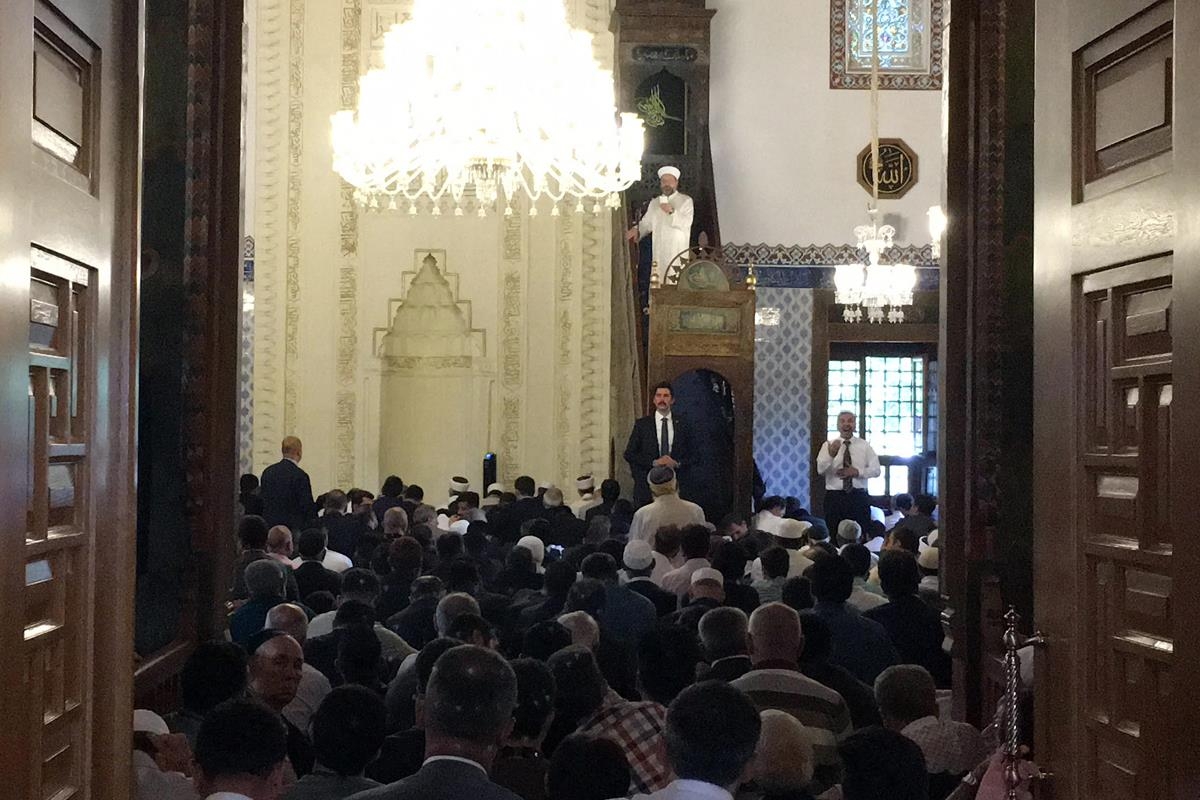 Diyanet İşleri Başkanı Prof. Dr. Ali Erbaş, Hacı Bayram Camii’nde 15 Temmuz Konulu Hutbe İrad Etti