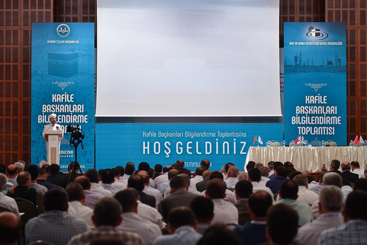 Diyanet İşleri Başkanı Prof. Dr. Ali Erbaş “Kafile Başkanları Bilgilendirme Toplantısına” katıldı