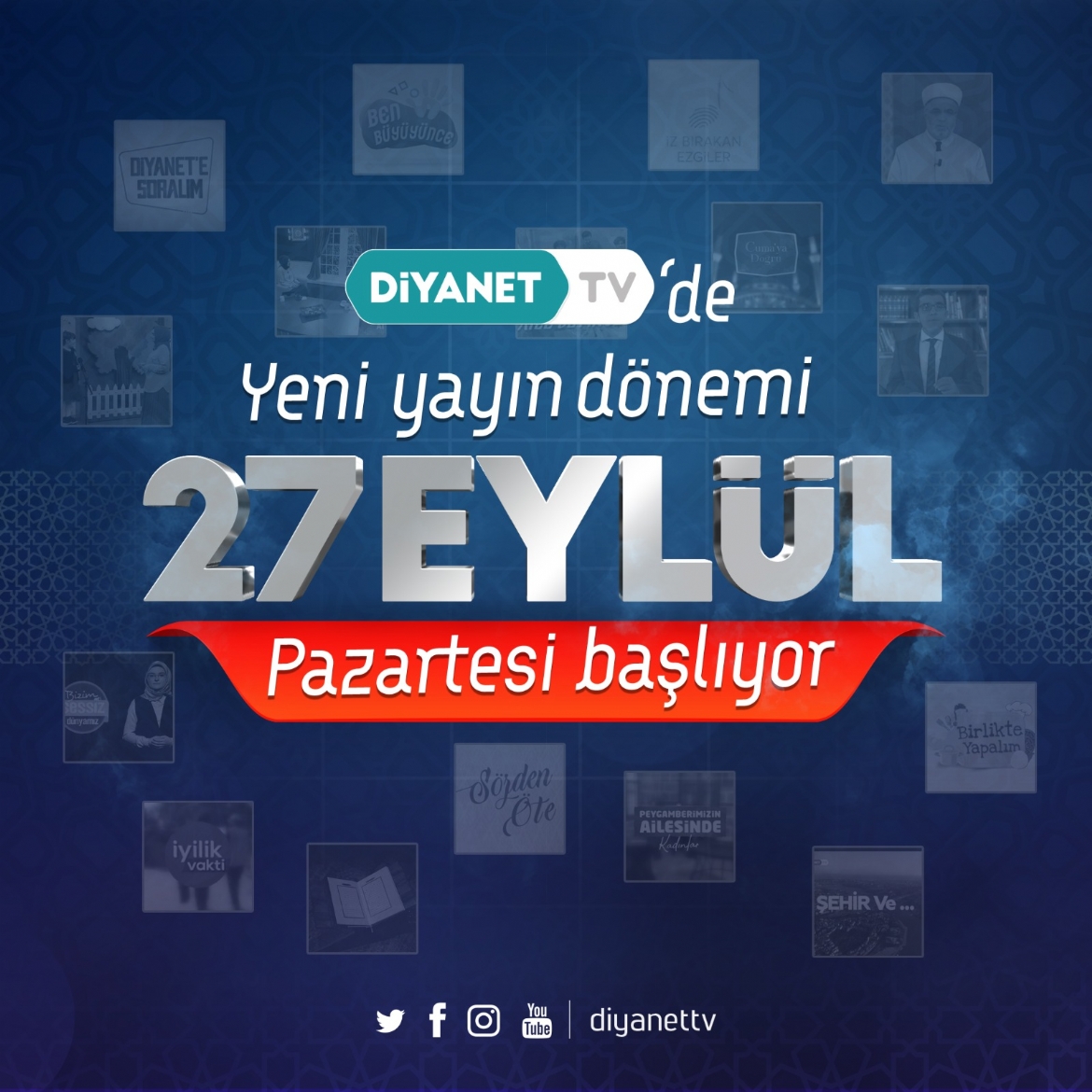 Diyanet TV’de yeni yayın dönemi başlıyor…