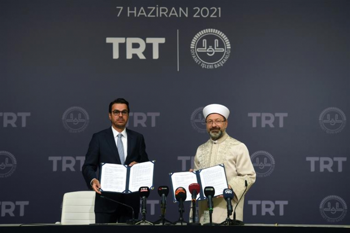 TRT Diyanet Çocuk Kanalı işbirliği protokolü imzalandı