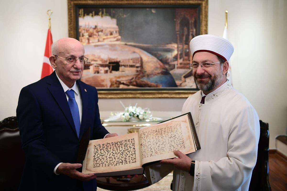 TBMM Başkanı İsmail Kahraman Diyanet İşleri Başkanı Prof. Dr. Ali Erbaş’a İade-i Ziyarette Bulundu