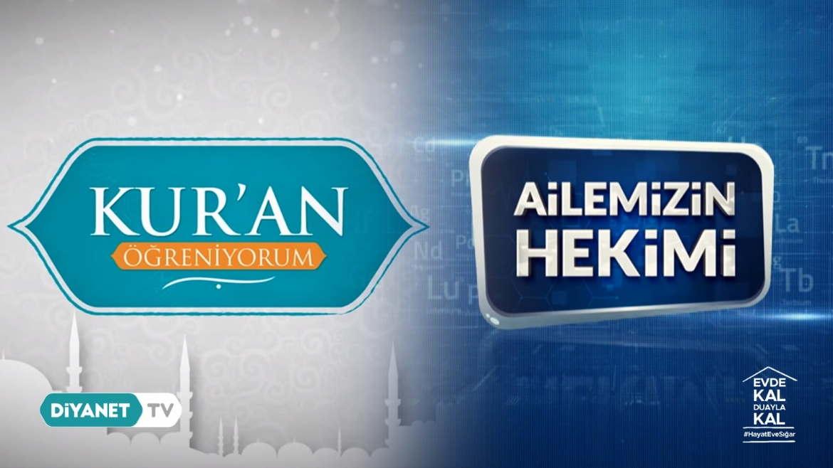 Diyanet TV'den ‘Uzaktan Eğitim’ ve bilgilendirici yayınlar...