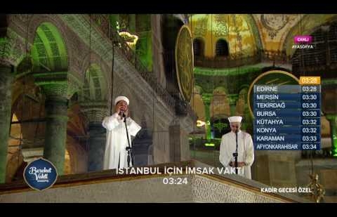 Ayasofya'da Sabah Ezanı