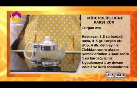 Mide Poliplerine Karşı Kür